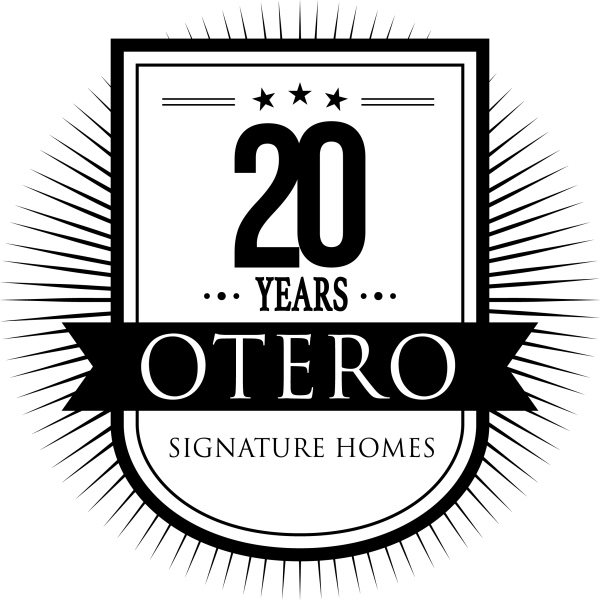 20 years Otero Signature Homes anniversary logo